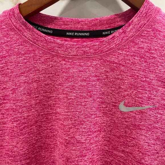 Nike Heathered Pink Long Sleeve Top size XS - Picture 9 of 12